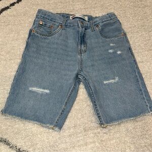 Levi's Kids Blue Denim Shorts